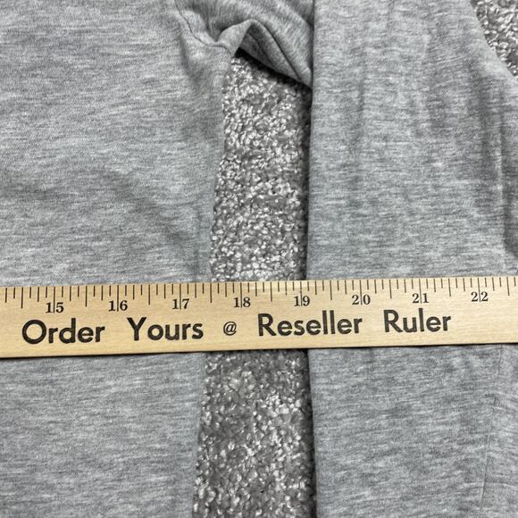 North Face T Shirt Mens Small Spell Out Long Sleeve Outdoors Hiking Gray - Picture 5 of 8